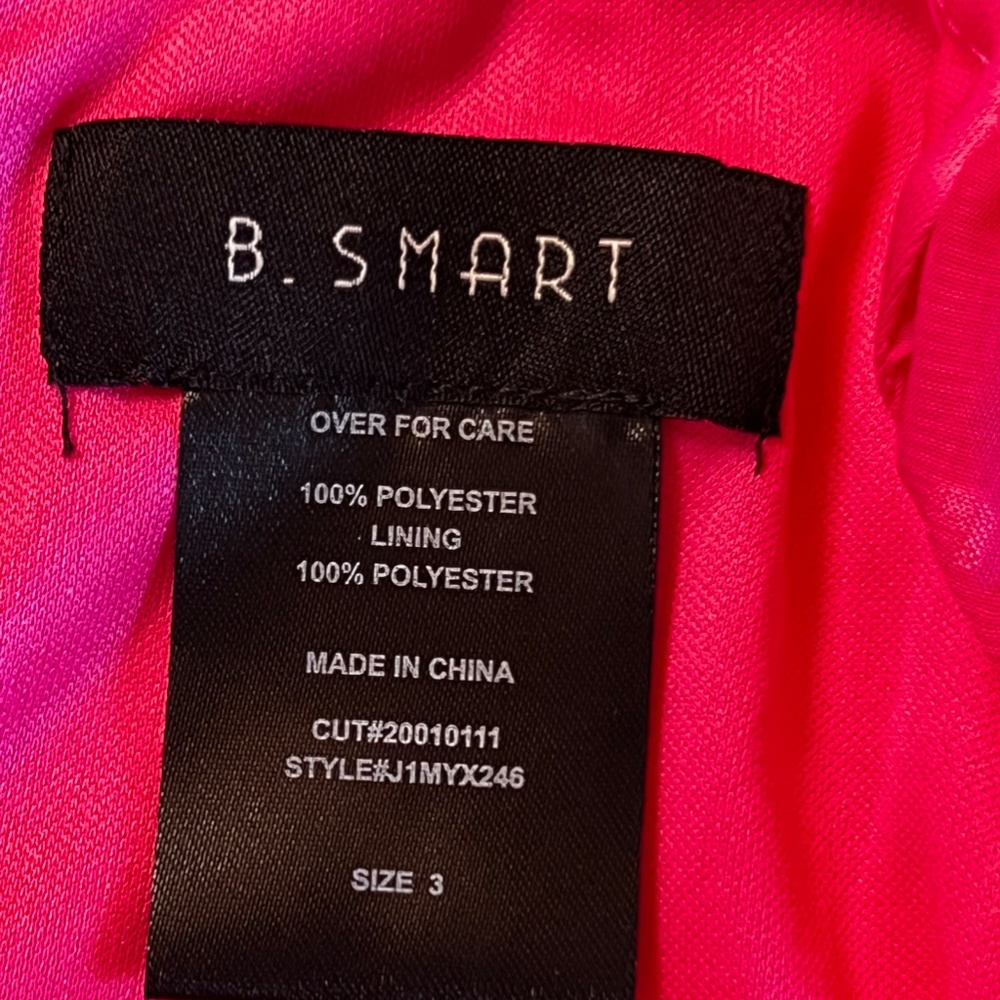 B. Smart Dress Hot Pink Ruffle Size 3 NWT - Picture 8 of 8
